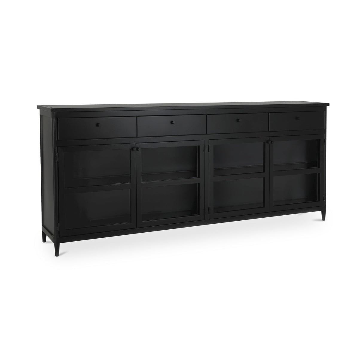 Henry Black Metal Sideboard by Moe's Home at Eve Furniture