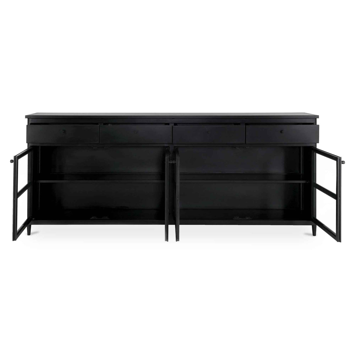 Henry Black Metal Sideboard by Moe's Home at Eve Furniture