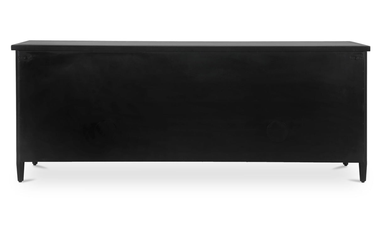 Henry Metal Media Unit Black by Moe's Home at Eve Furniture