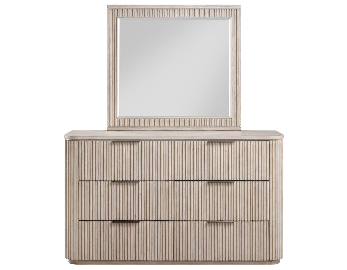 Henry Reeded Warm Tan Bedroom Set by Steve Silver at Eve Furniture