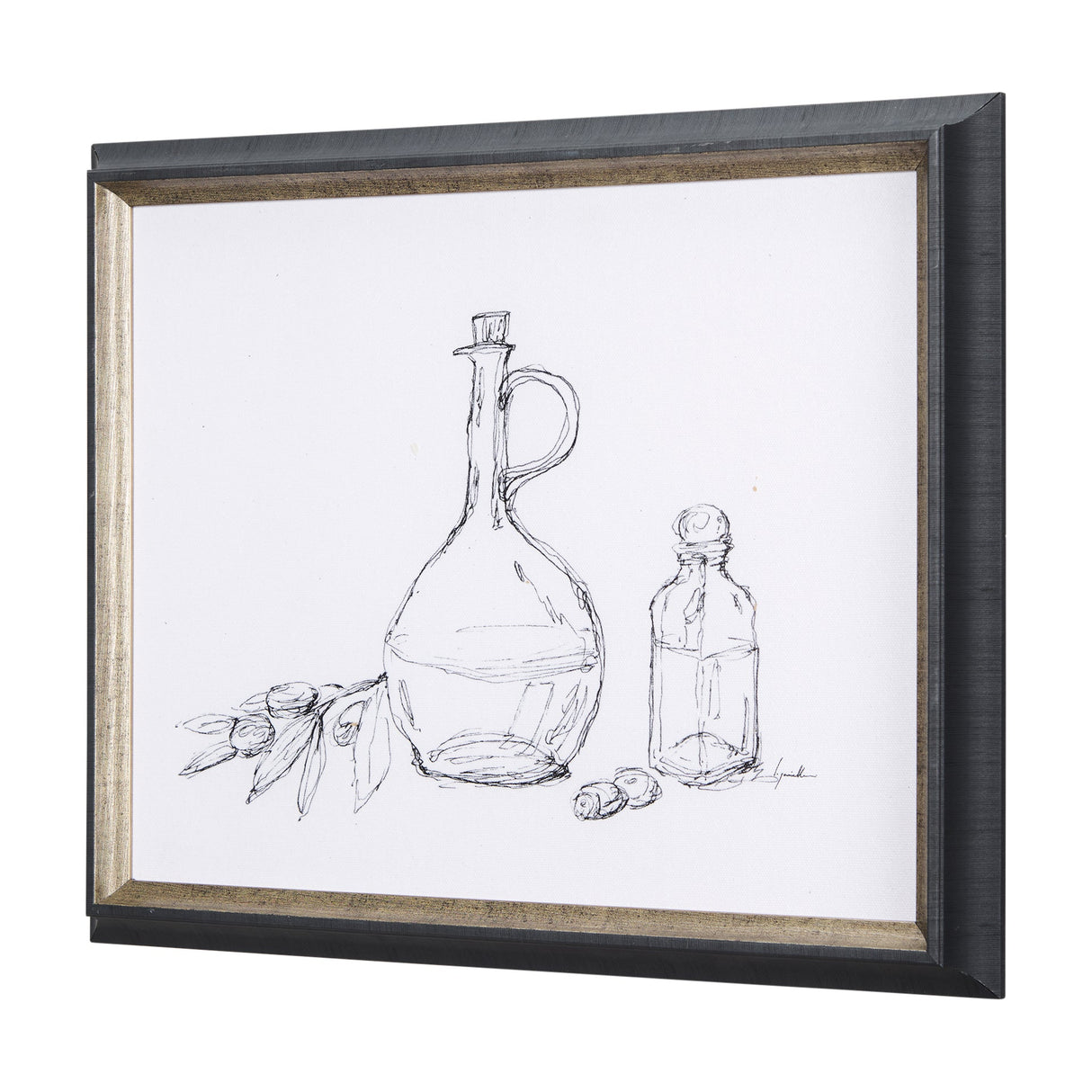 Herb Sketch I,II by Mercana Studio a Hand Embellished Textured Framed Art Print by Mercana at Eve Furniture