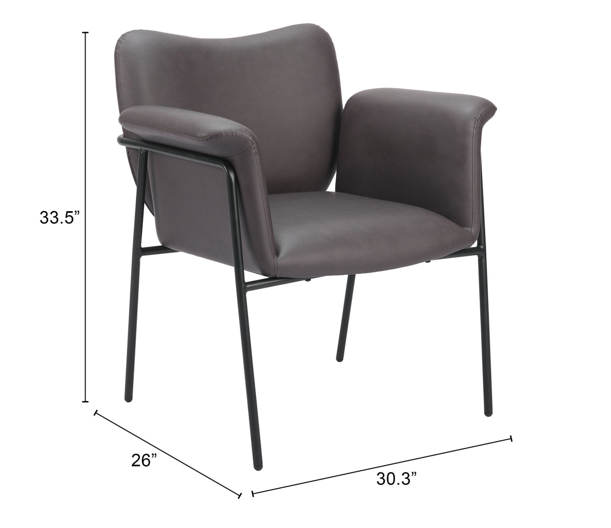 Heritage Brown Dining Chair by Zuomod at Eve Furniture