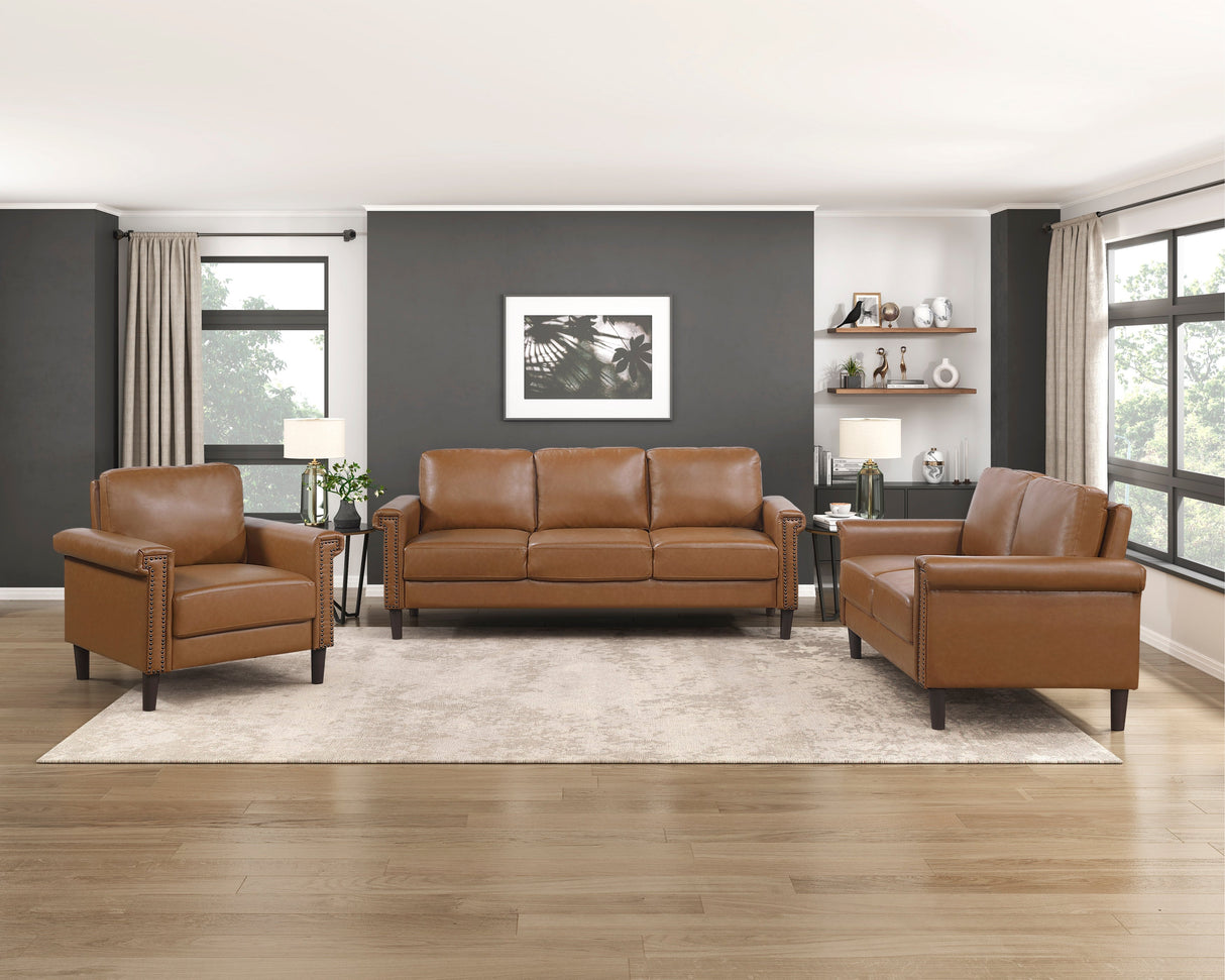 Heritage Brown Sofa by Homelegance at Eve Furniture