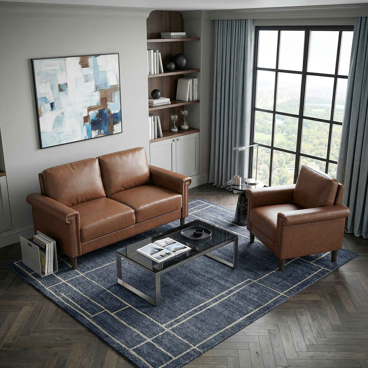 Heritage Chocolate Living Room Set by Homelegance at Eve Furniture