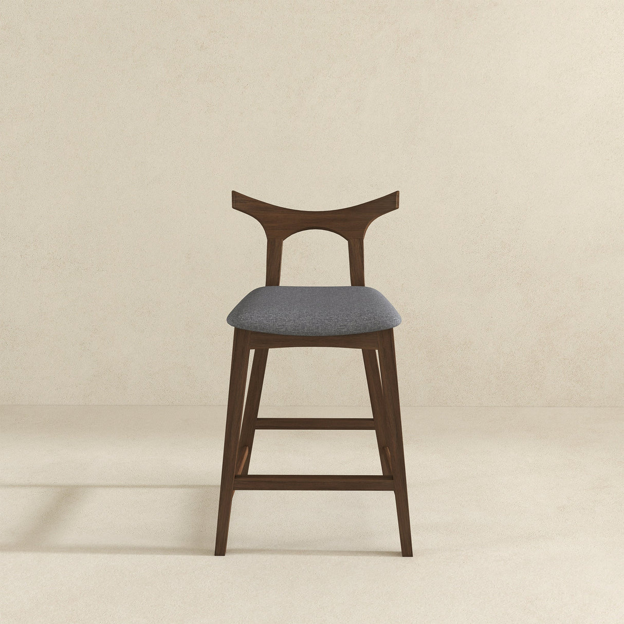 Hester Solid Wood Upholstered Square Bar Chair (Set Of 2) by Ashcroft Furniture at Eve Furniture