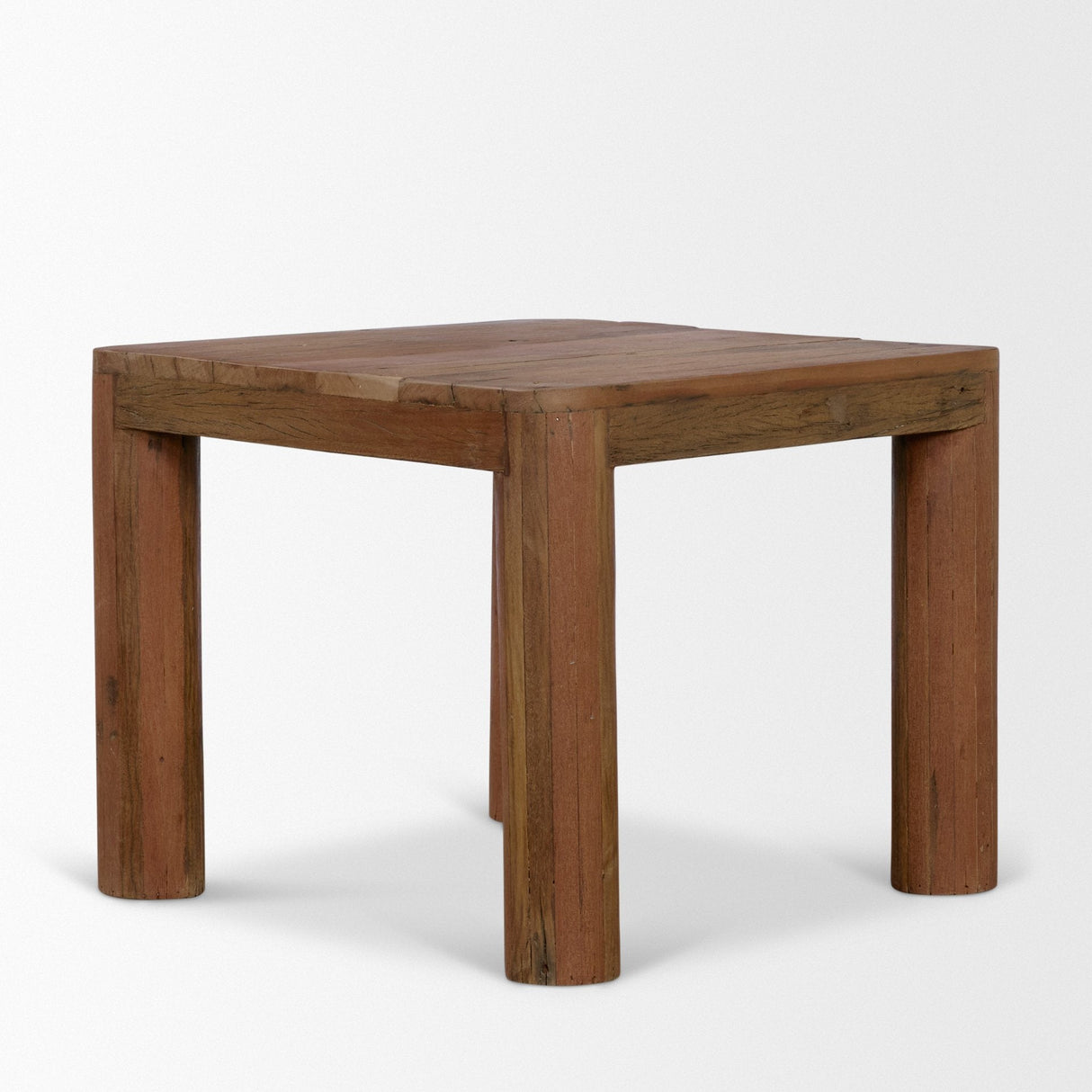 Hewitt Square Smooth Reclaimed Wood Side Table by Mercana at Eve Furniture