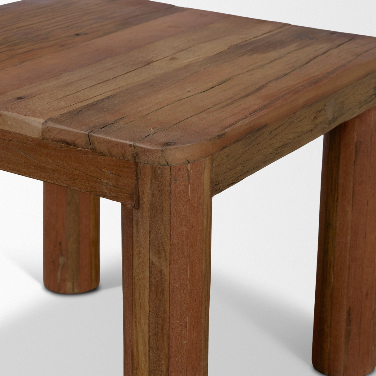 Hewitt Square Smooth Reclaimed Wood Side Table by Mercana at Eve Furniture