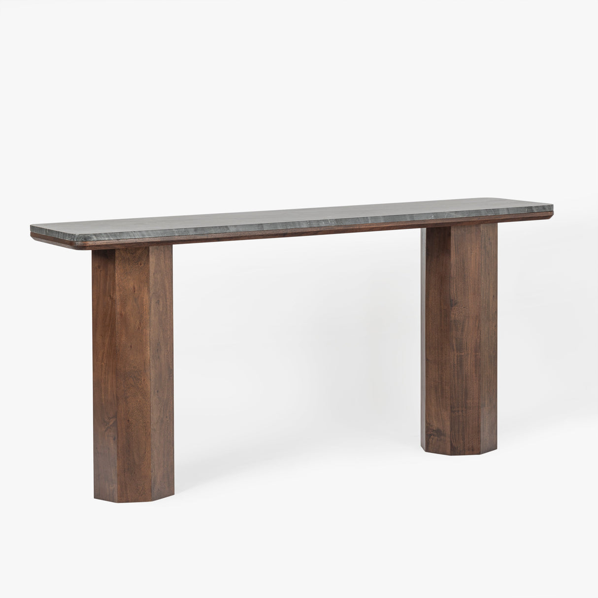 Hex Leg Marble Console Table by Co.House Designs at Eve Furniture