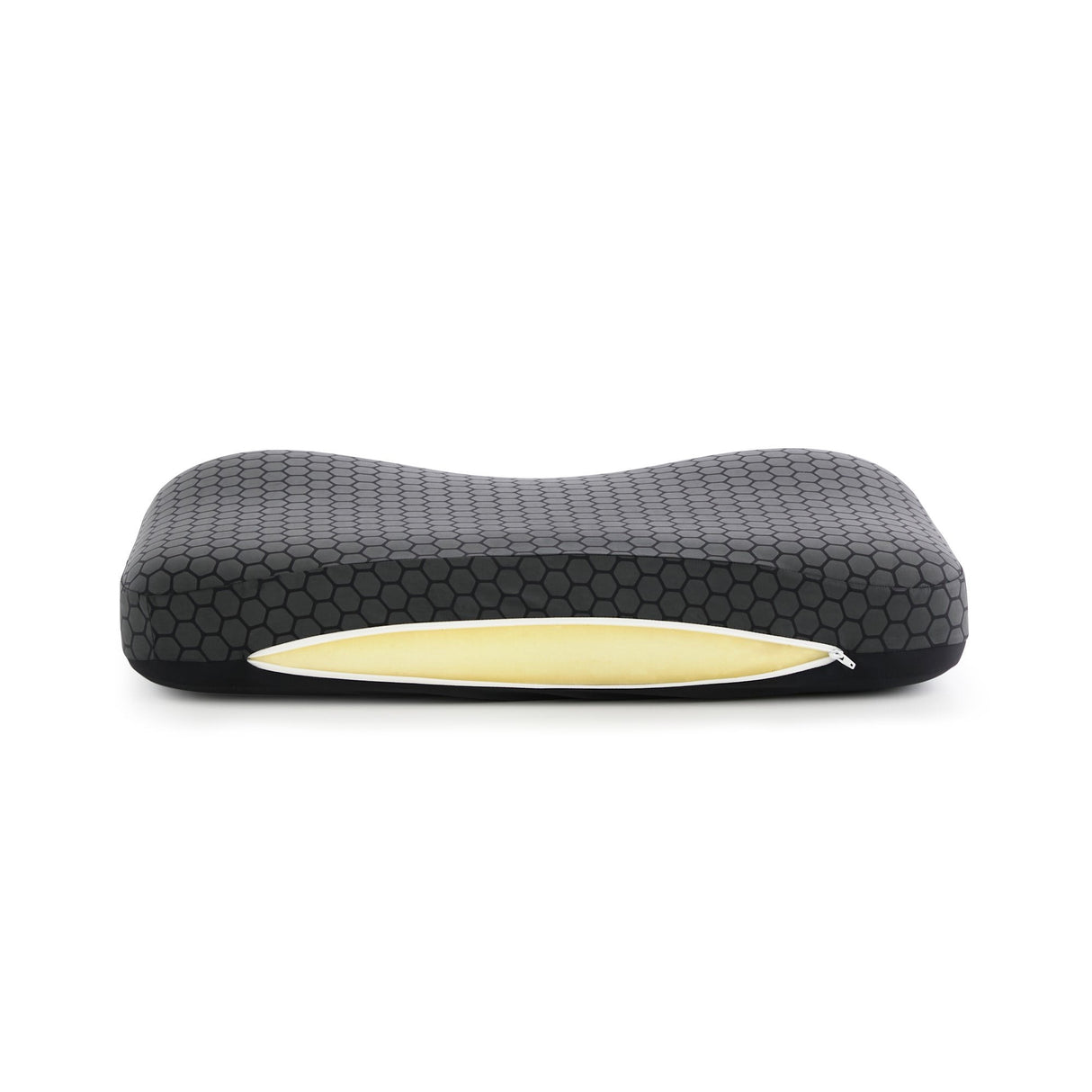HexCurve Black King Pillow by Malouf at Eve Furniture
