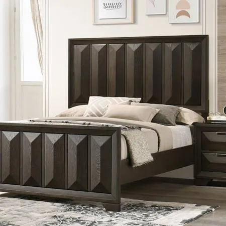 Hexham Espresso 5-Piece Queen Bedroom Set by Furniture of America at Eve Furniture