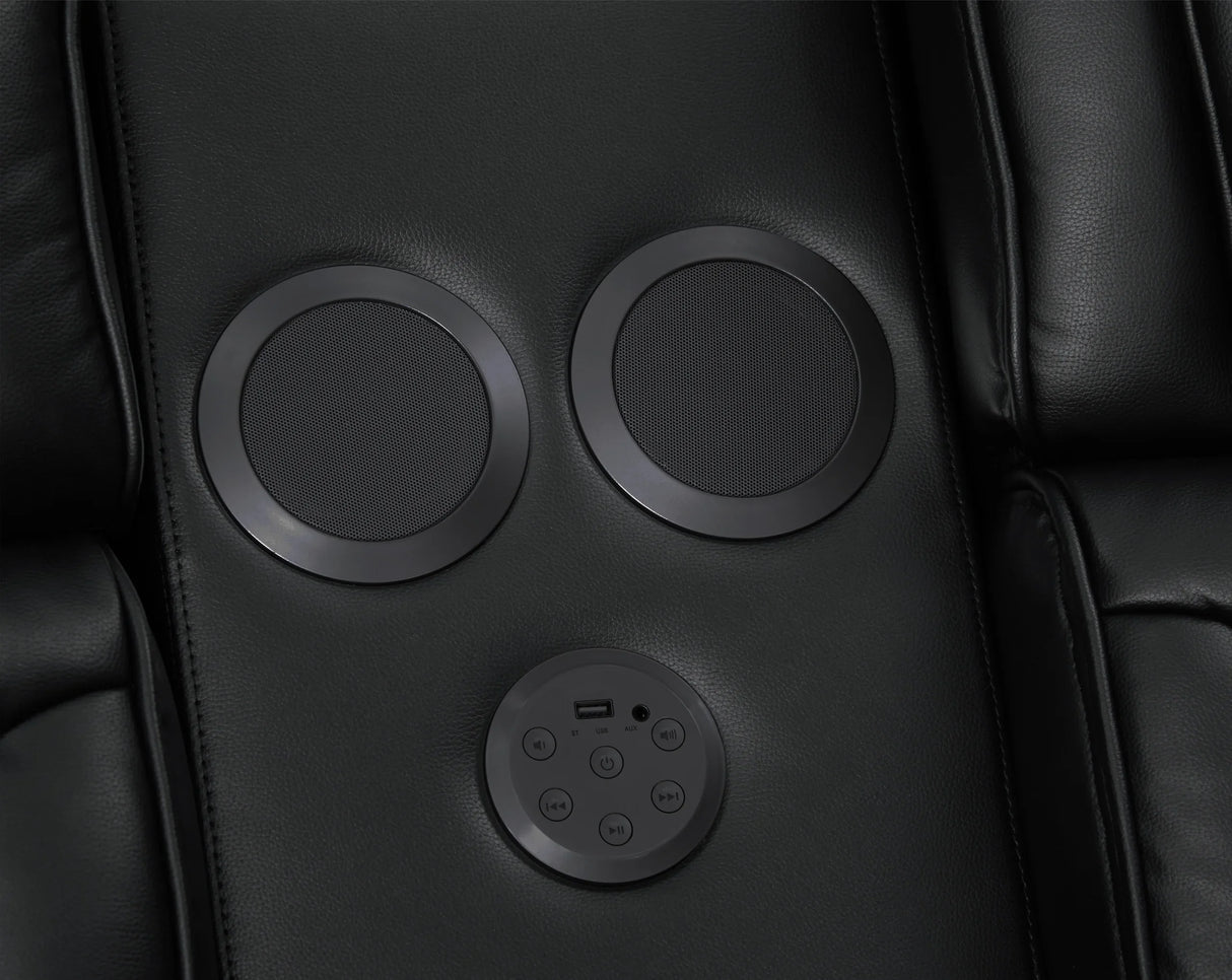 Dubai Black 3-Piece Power Reclining Set