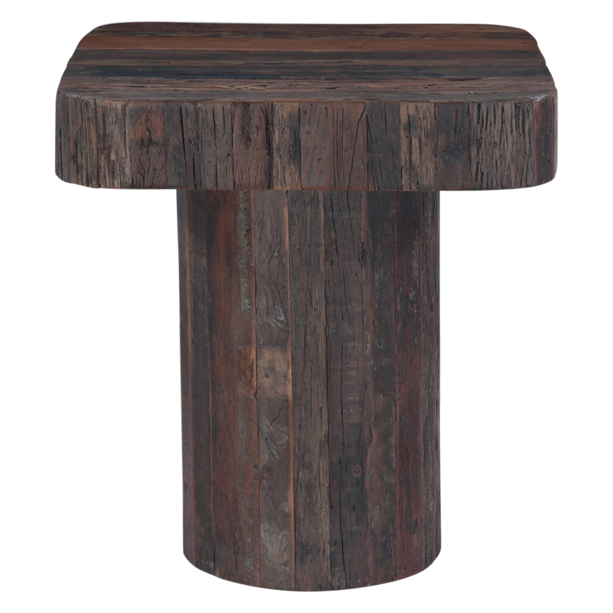 Hickory 26" Brown Side Table in Reclaimed Wood by Home Trends & Design at Eve Furniture