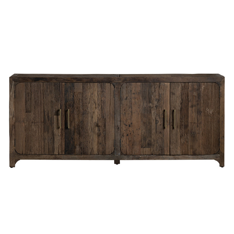 Hickory Ridge Brown Four-Door Sideboard by Crestview at Eve Furniture