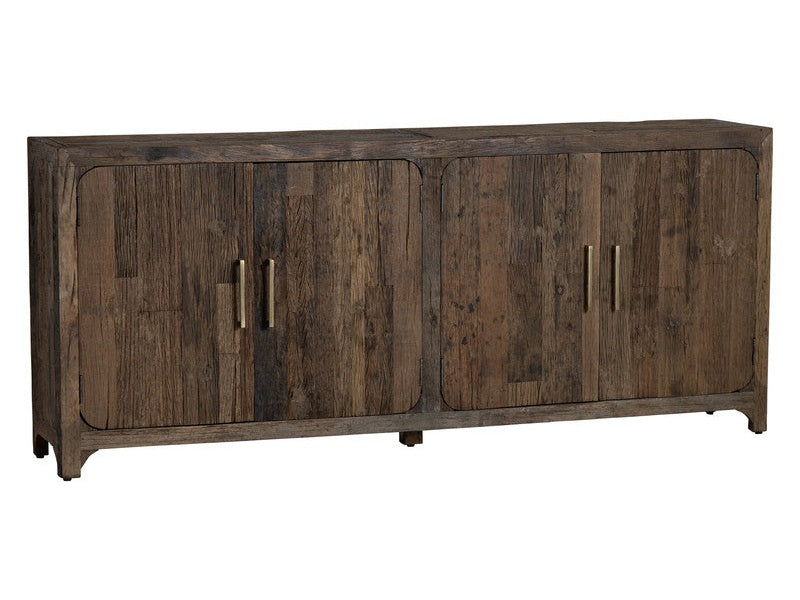 Hickory Ridge Brown Four-Door Sideboard by Crestview at Eve Furniture