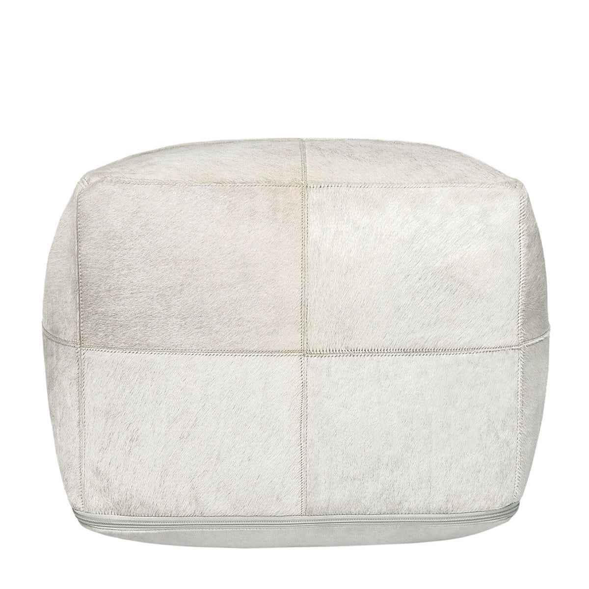Hide White Pouf by Classic Home at Eve Furniture