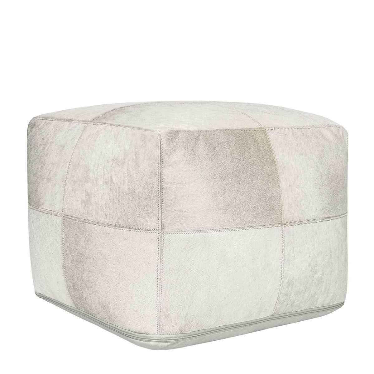 Hide White Pouf by Classic Home at Eve Furniture