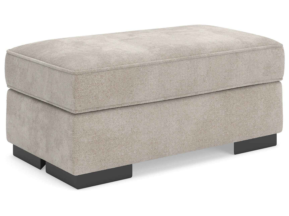 High Profile Taupe Ottoman by Ashley at Eve Furniture