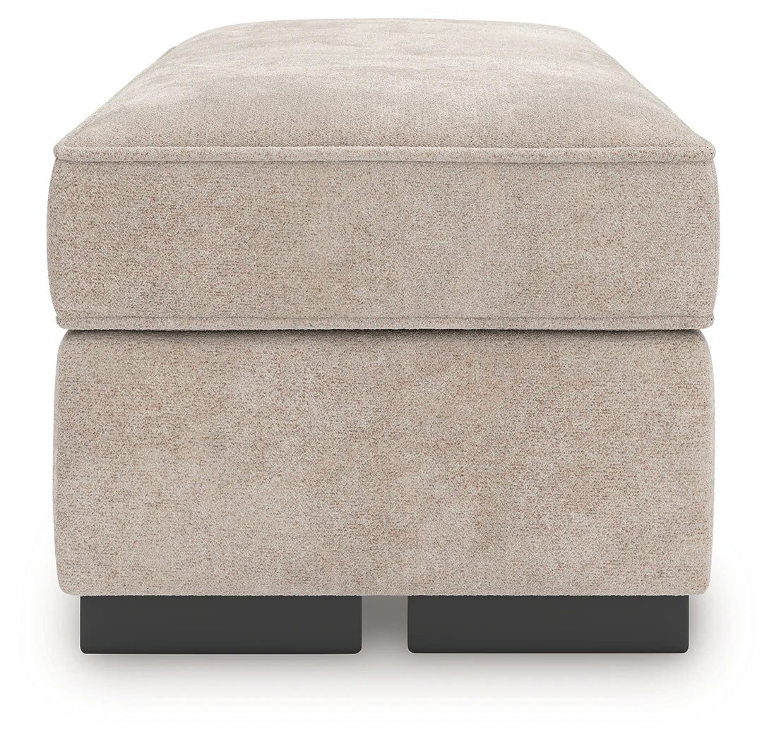 High Profile Taupe Ottoman