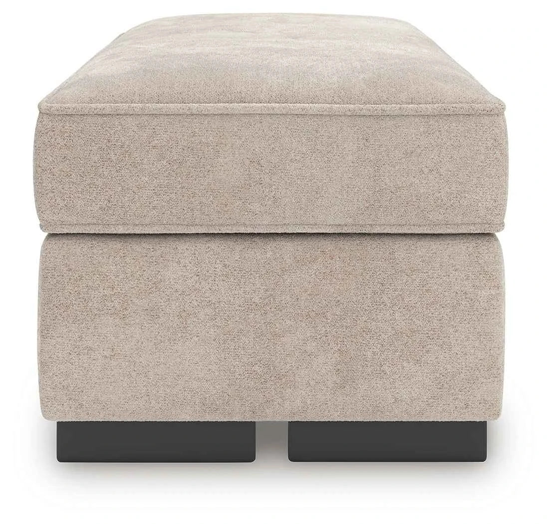 High Profile Taupe Ottoman by Ashley at Eve Furniture
