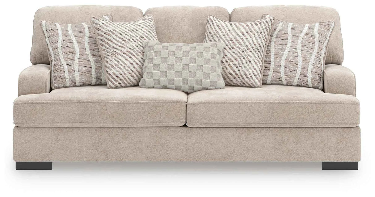 High Profile Taupe Sofa by Ashley at Eve Furniture