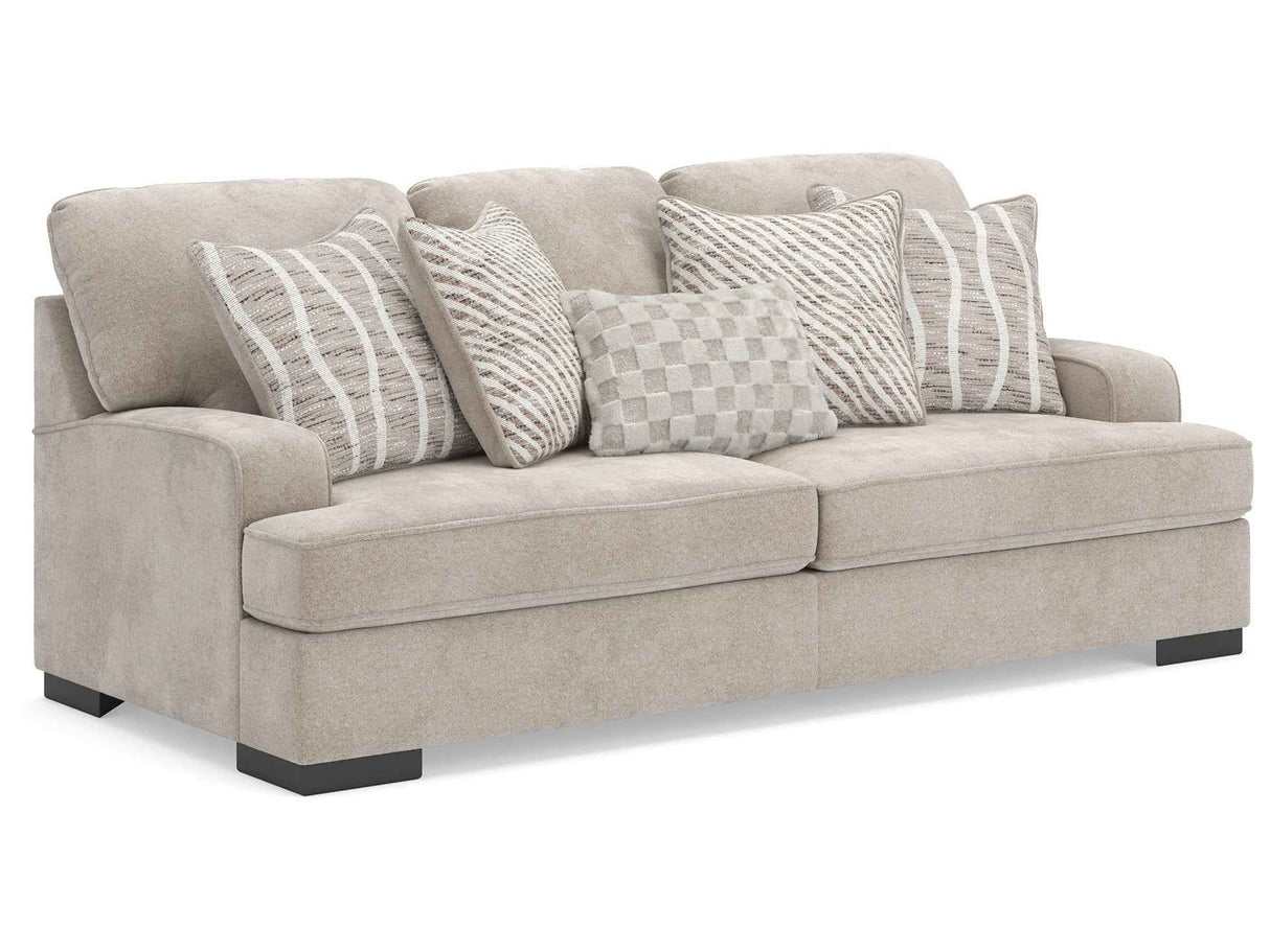 High Profile Taupe Sofa by Ashley at Eve Furniture