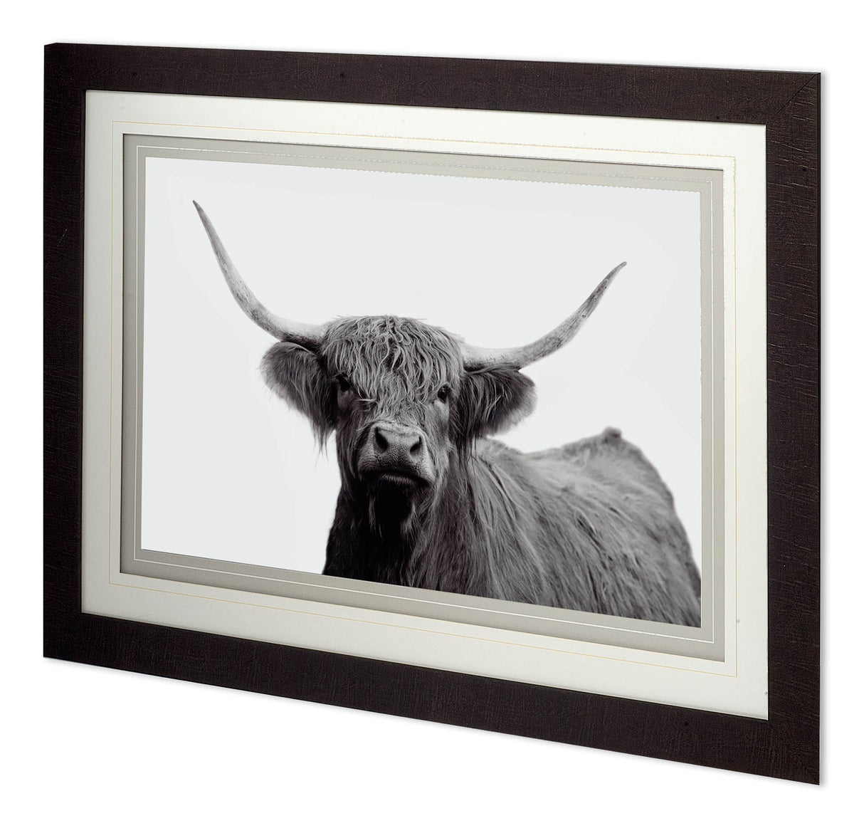 Highland Mist by Bill Philip a Hand Embellished Textured Framed Art Photograph Matted under Glass by Mercana at Eve Furniture