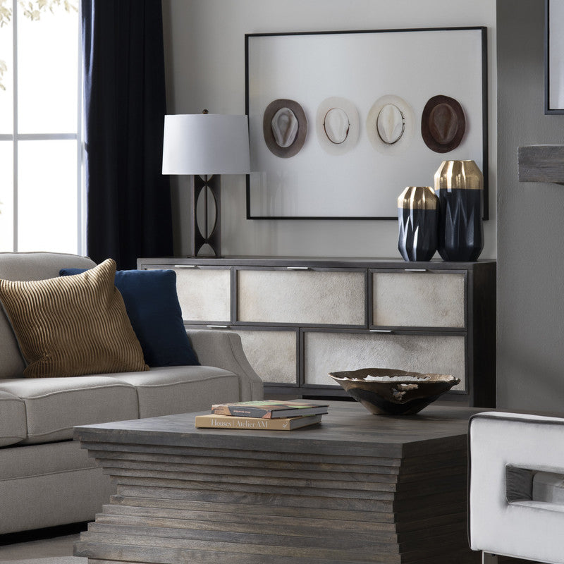Highland Park Brown Cocktail Table by Crestview at Eve Furniture