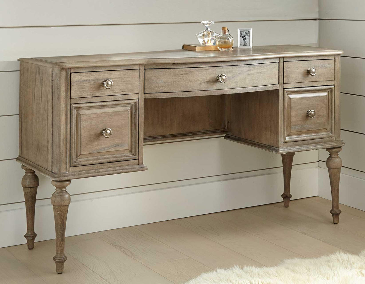 Highland Park Waxed Driftwood Vanity Desk by Steve Silver at Eve Furniture