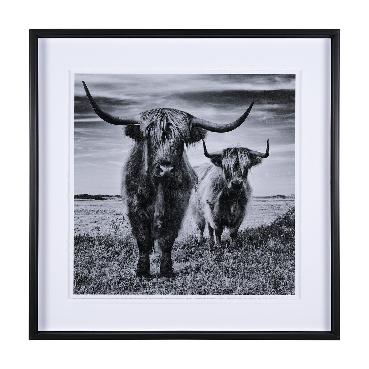Highlands by Mercana Studio a Hand Embellished Textured Framed Photo Art Print Matted under Glass by Mercana at Eve Furniture