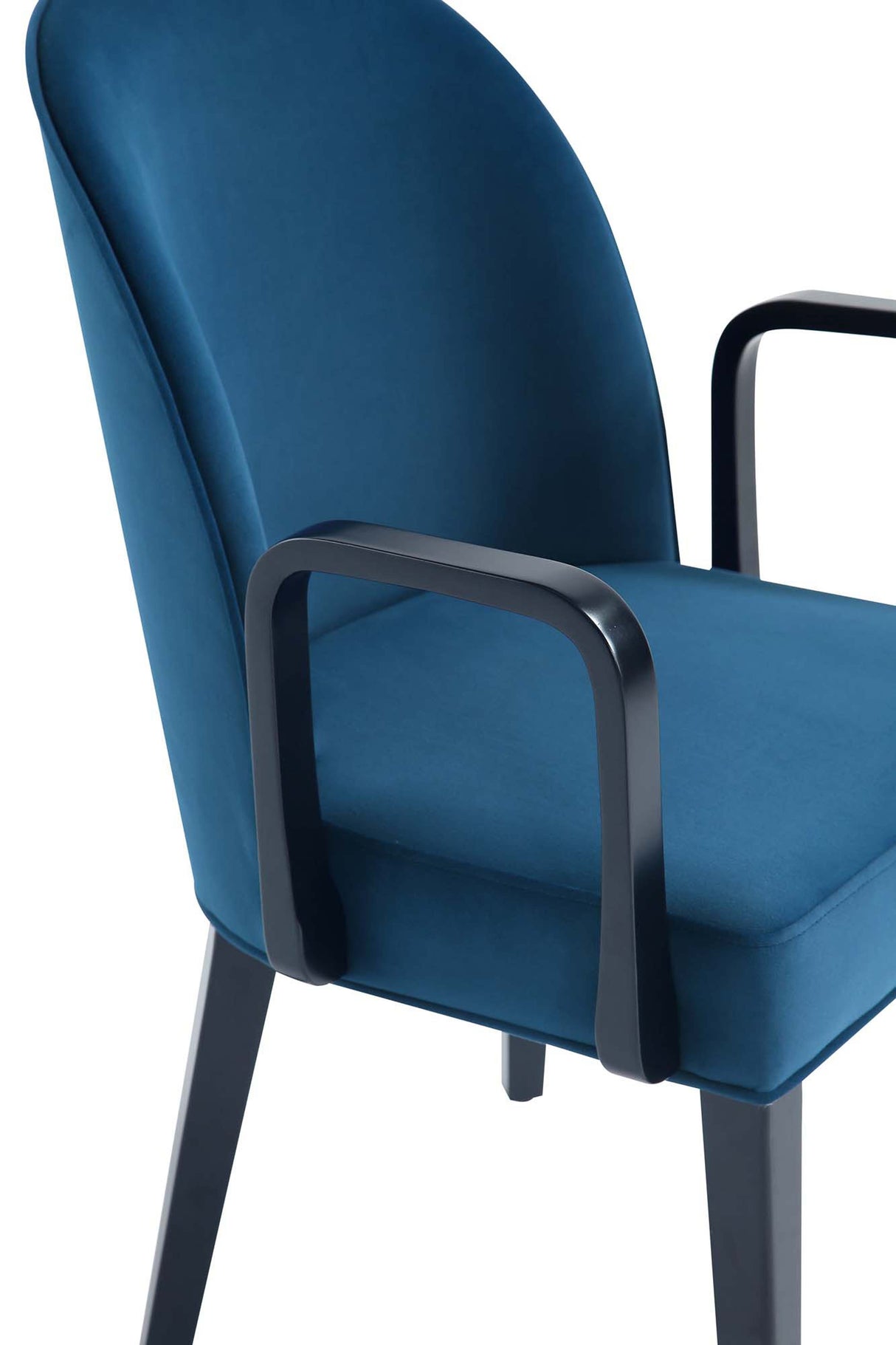 Hillman Dining Arm Chair in Blue by Manhattan Comfort at Eve Furniture
