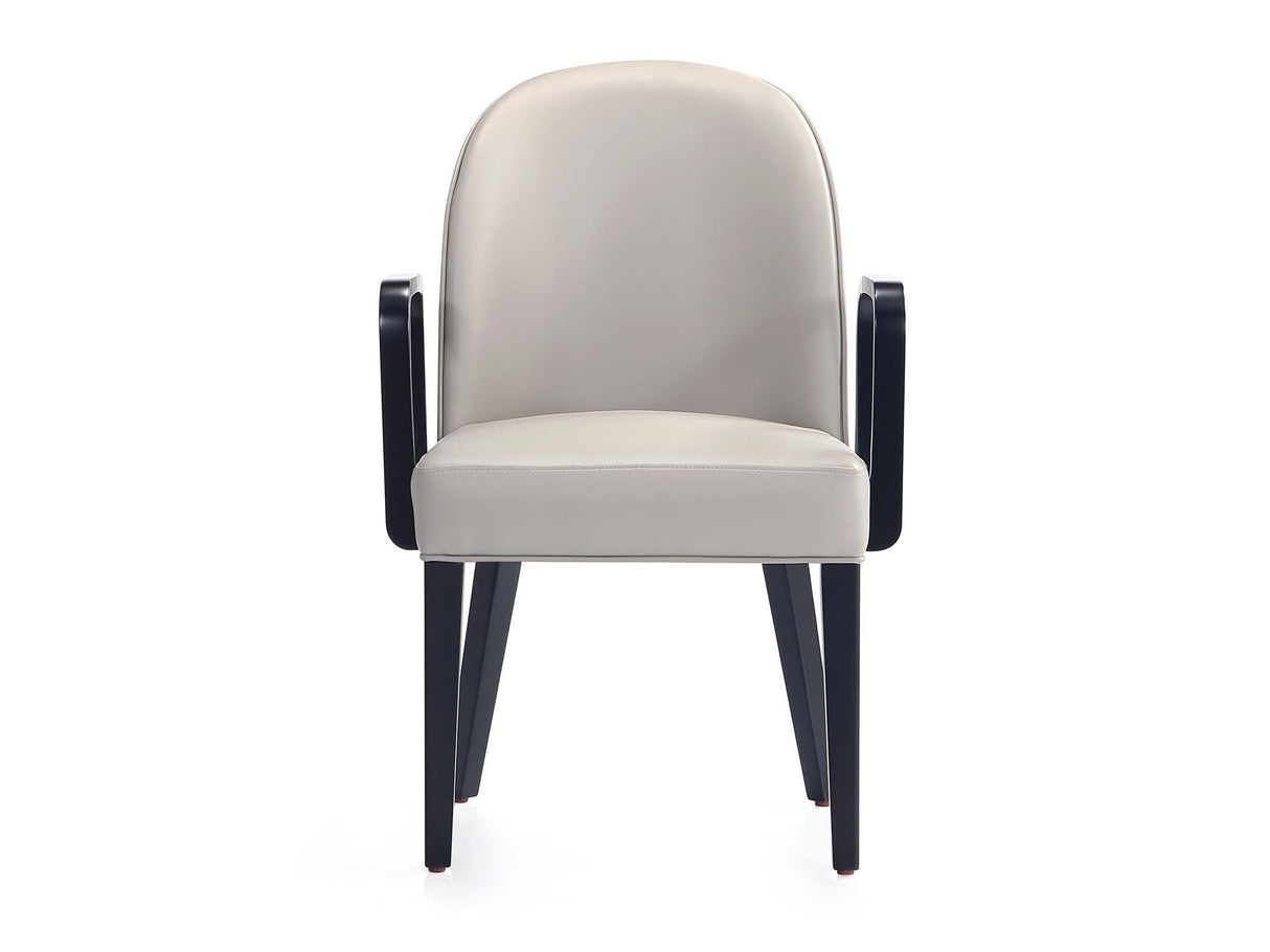 Hillman Dining Arm Chair in Light Grey by Manhattan Comfort at Eve Furniture