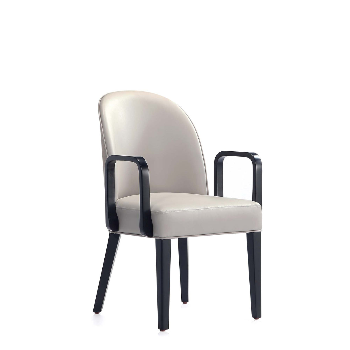 Hillman Dining Arm Chair (set of 2) in Light Grey by Manhattan Comfort at Eve Furniture
