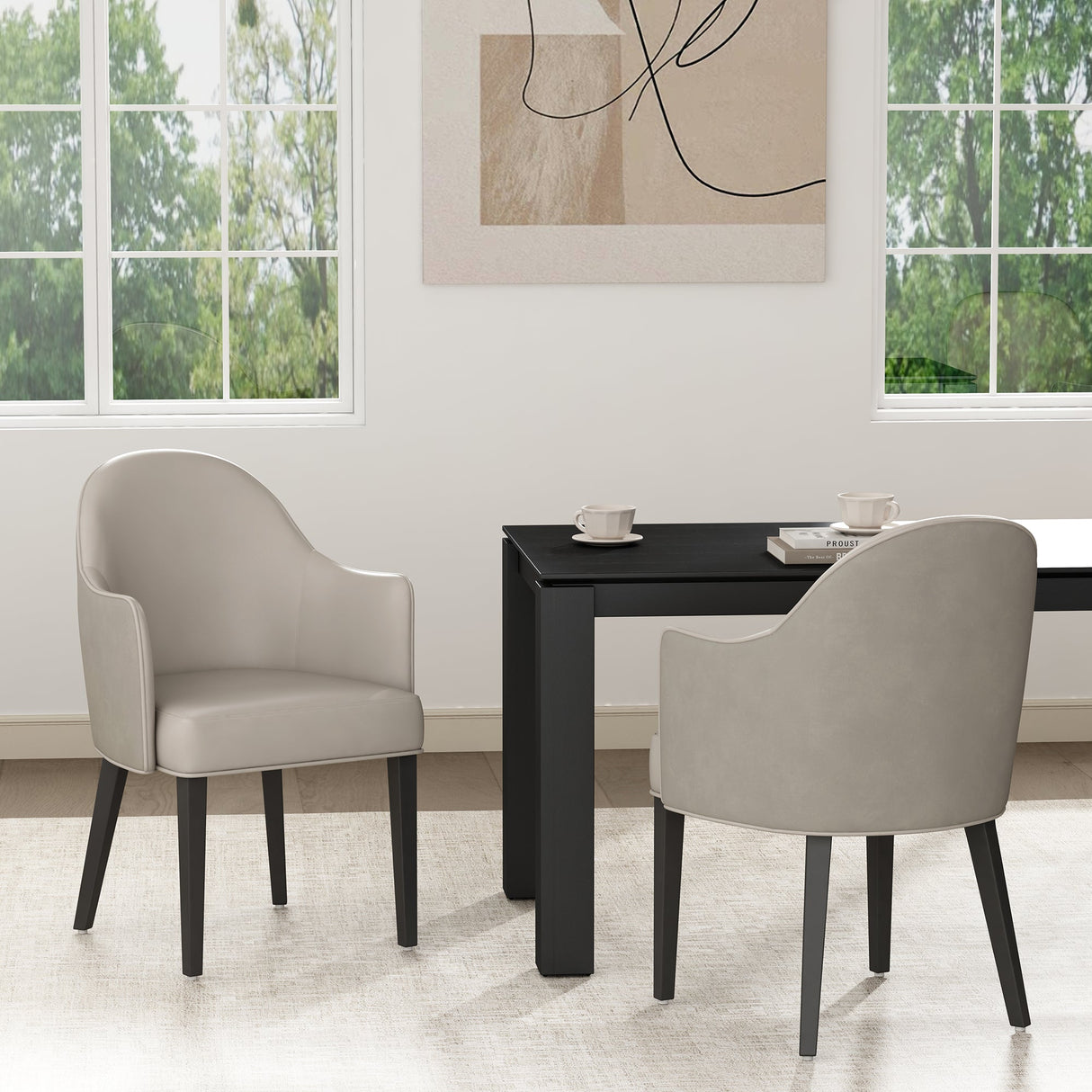Hillman Dining Armchair in Light Grey (set of 2) by Manhattan Comfort at Eve Furniture
