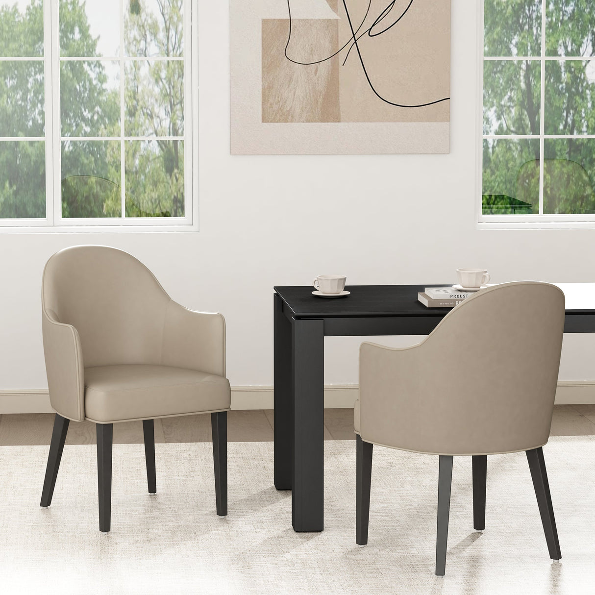 Hillman Dining Armchair in Sand (set of 2) by Manhattan Comfort at Eve Furniture