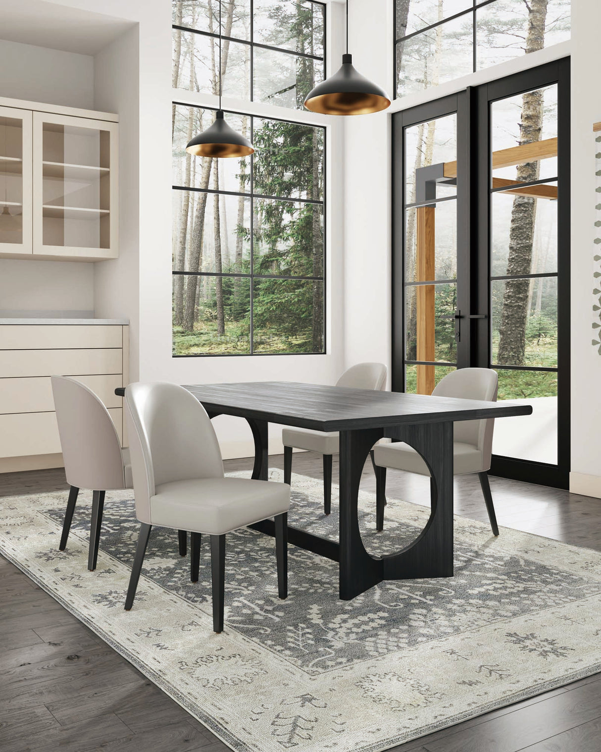 Hillman Dining Chair in Light Grey (set of 4) by Manhattan Comfort at Eve Furniture
