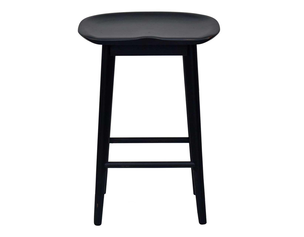 Hilton 24″ Backless Counter Stool, Black by Steve Silver at Eve Furniture