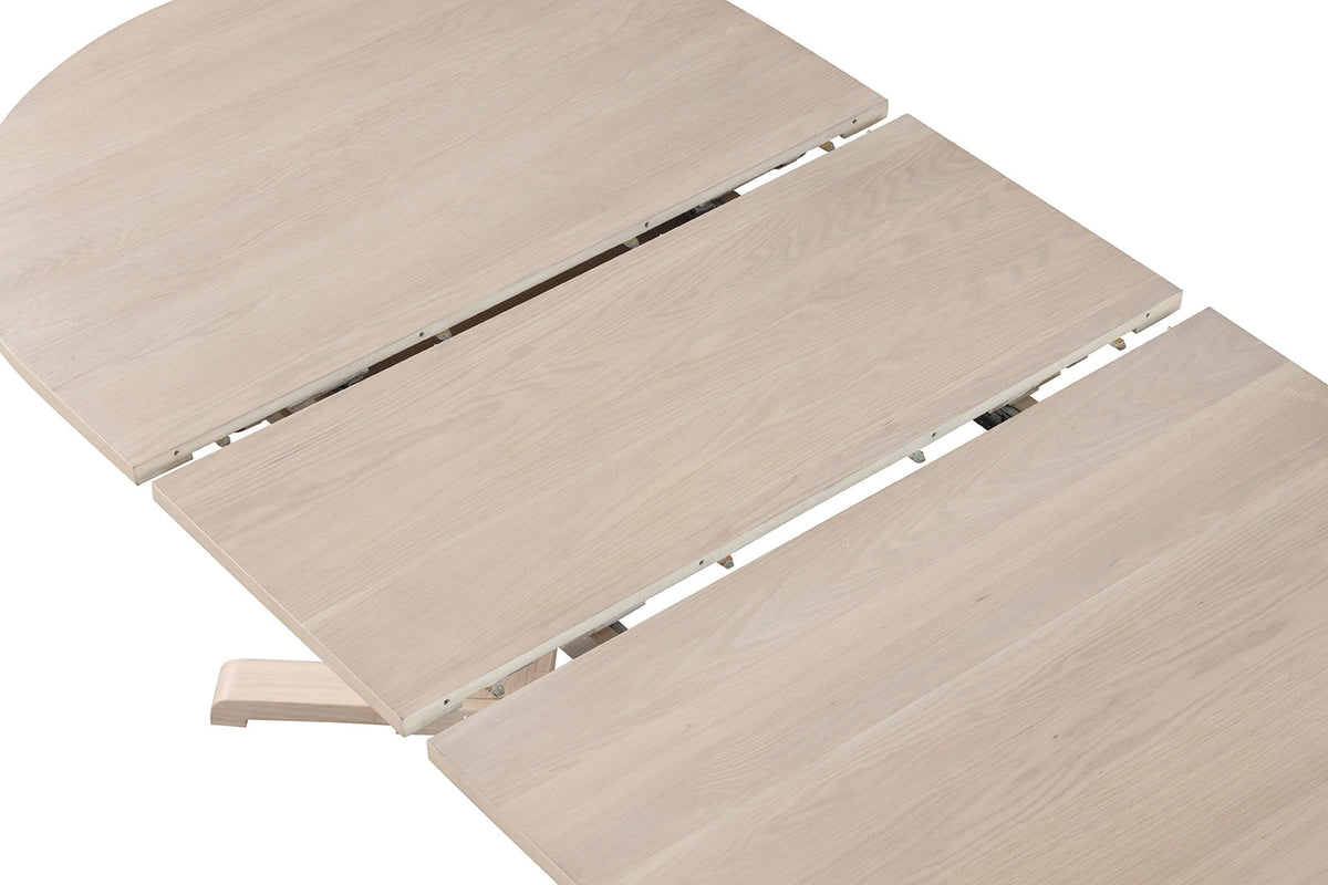Hines White Oak Oval Dining Table by Furniture of America at Eve Furniture