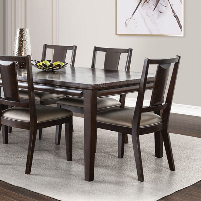 Hinwitz Espresso 9-Piece Dining Room Set by Furniture of America at Eve Furniture