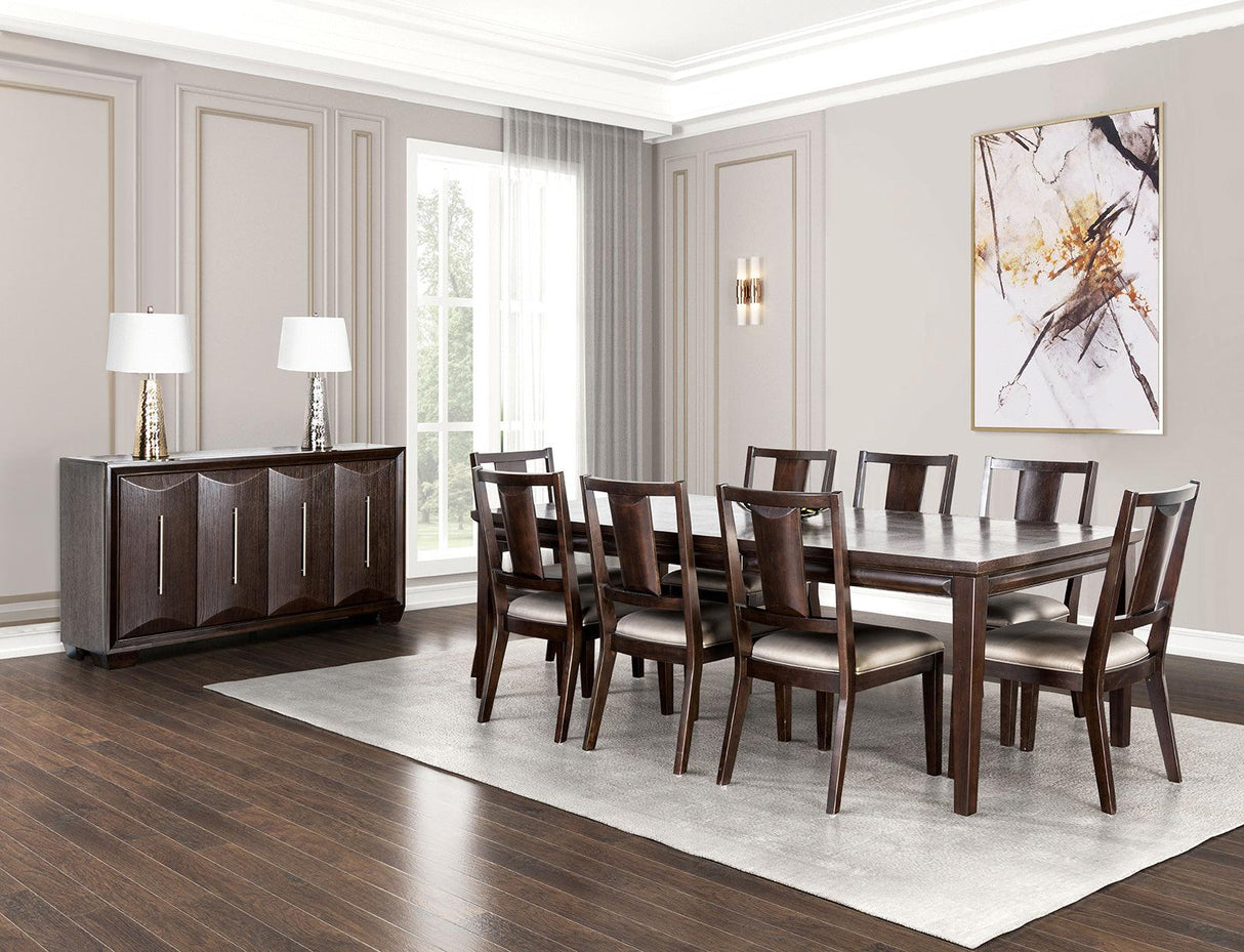 Hinwitz Espresso Dining Table Only by Furniture of America at Eve Furniture