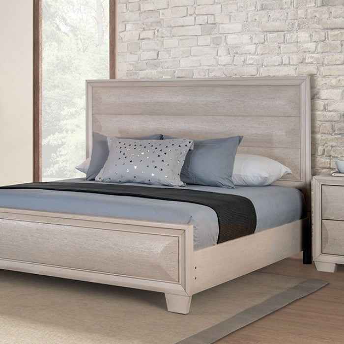 Hinwitz White Oak 5-Piece Queen Bedroom Set by Furniture of America at Eve Furniture