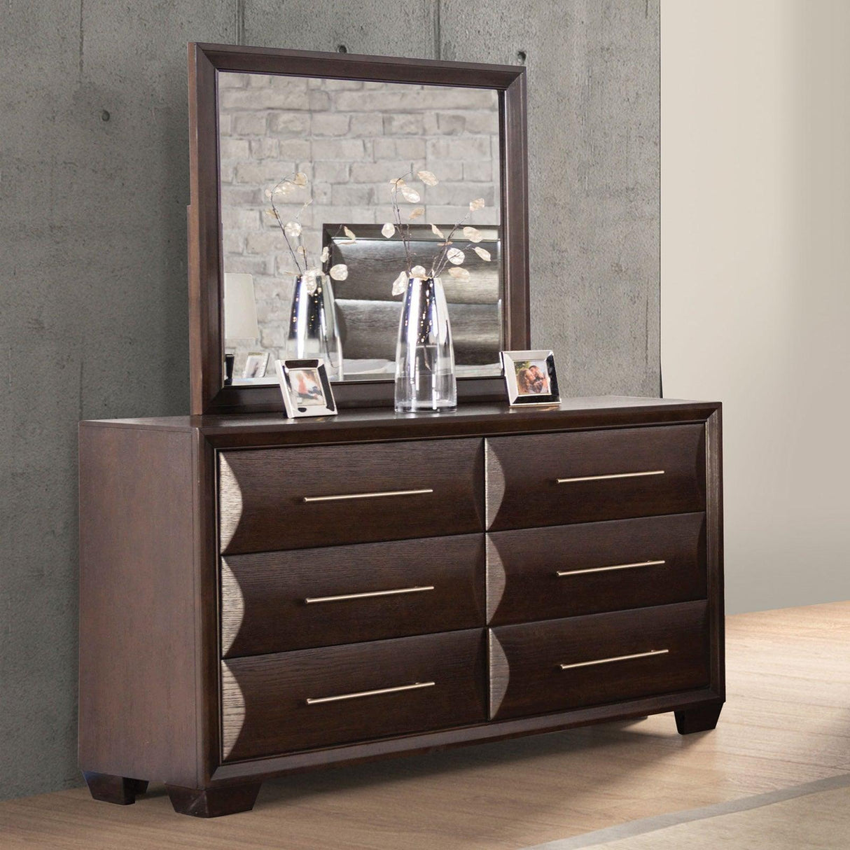 Hinwitz Espresso Dresser by Furniture of America at Eve Furniture