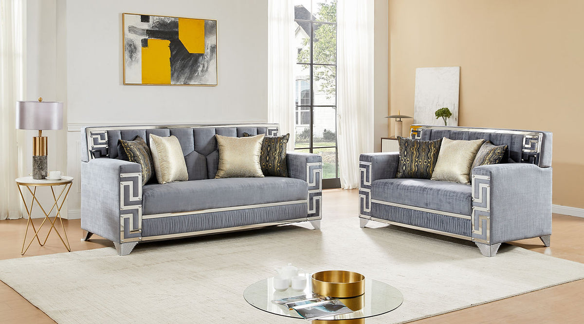 Hira Grey Living Room Set by New Era Innovations at Eve Furniture