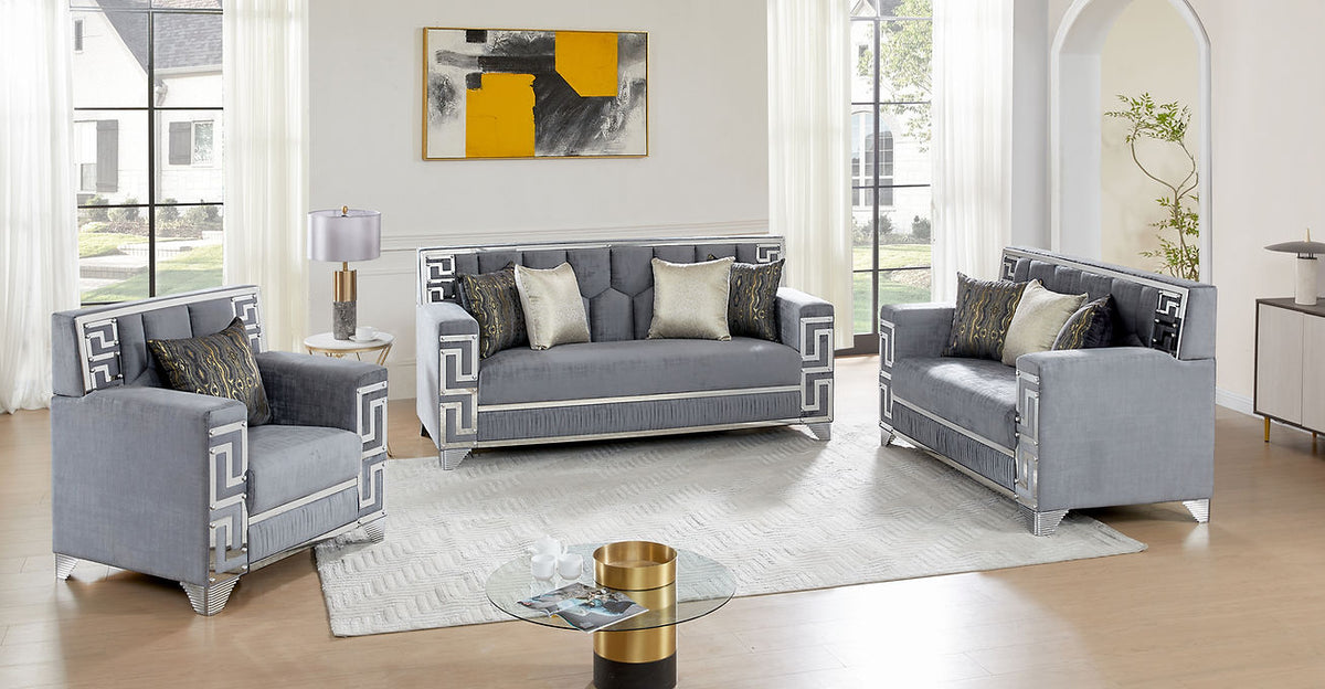 Hira Grey Living Room Set by New Era Innovations at Eve Furniture