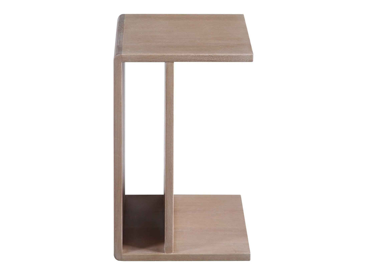 Hiroki White Oak Accent Table