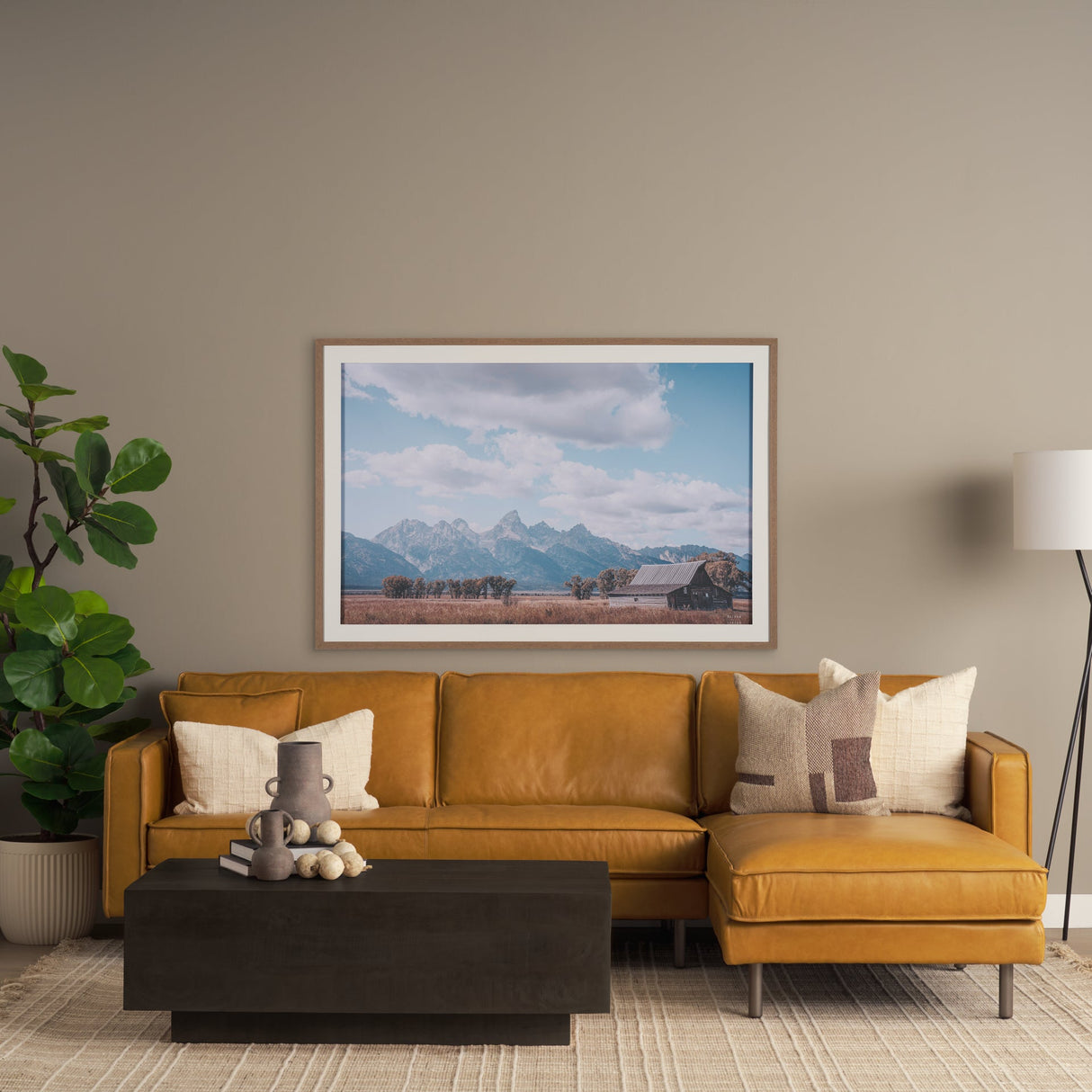 Historic Row IV by Nathan Larson a Framed Photo Art Print Matted under Glass by Mercana at Eve Furniture