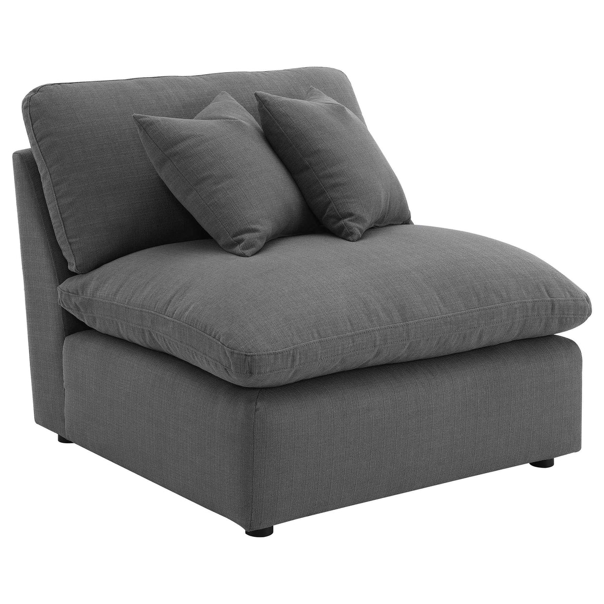 Hobson Charcoal 4-piece Upholstered Modular Sectional Sofa by Coaster at Eve Furniture