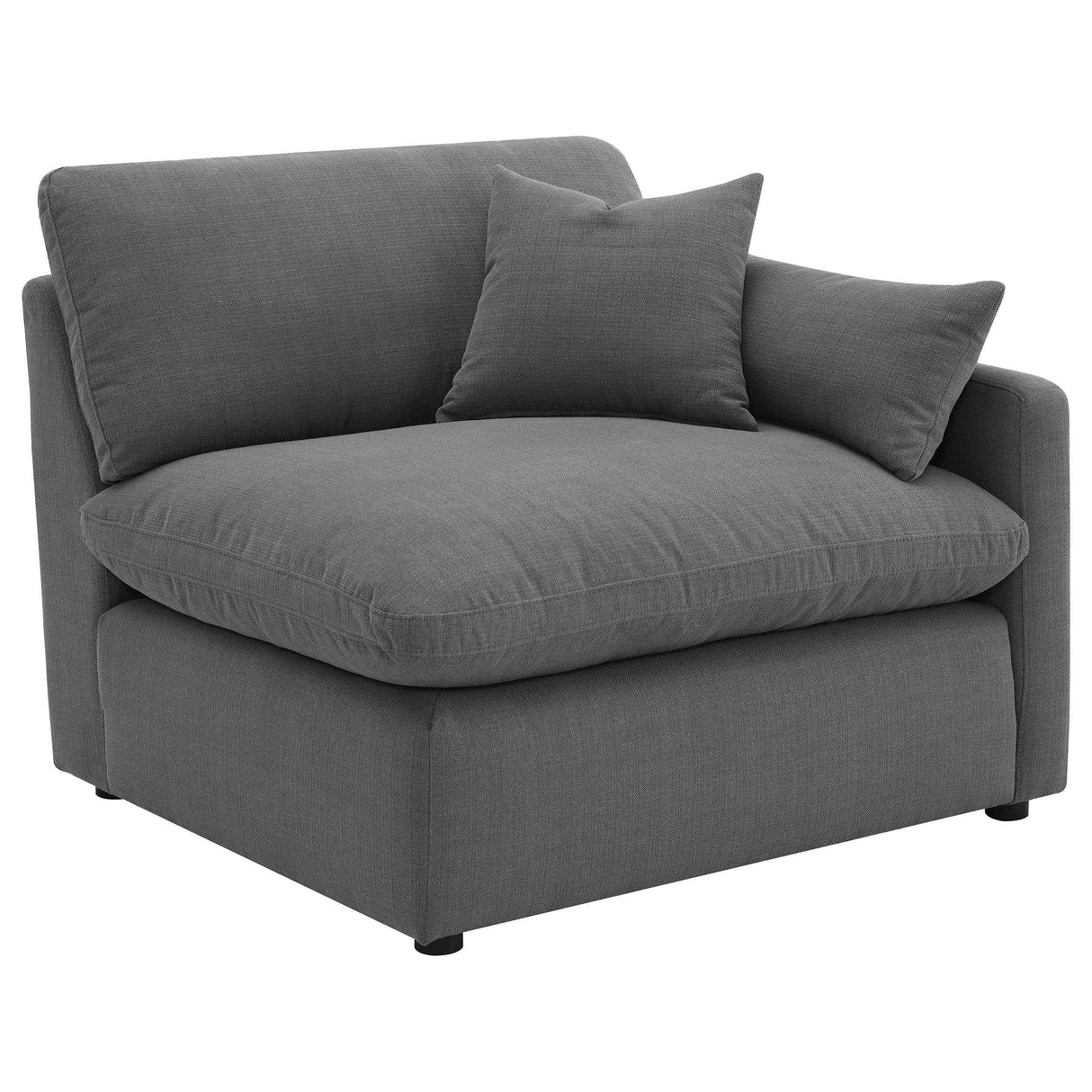 Hobson Charcoal 4-piece Upholstered Modular Sectional Sofa by Coaster at Eve Furniture