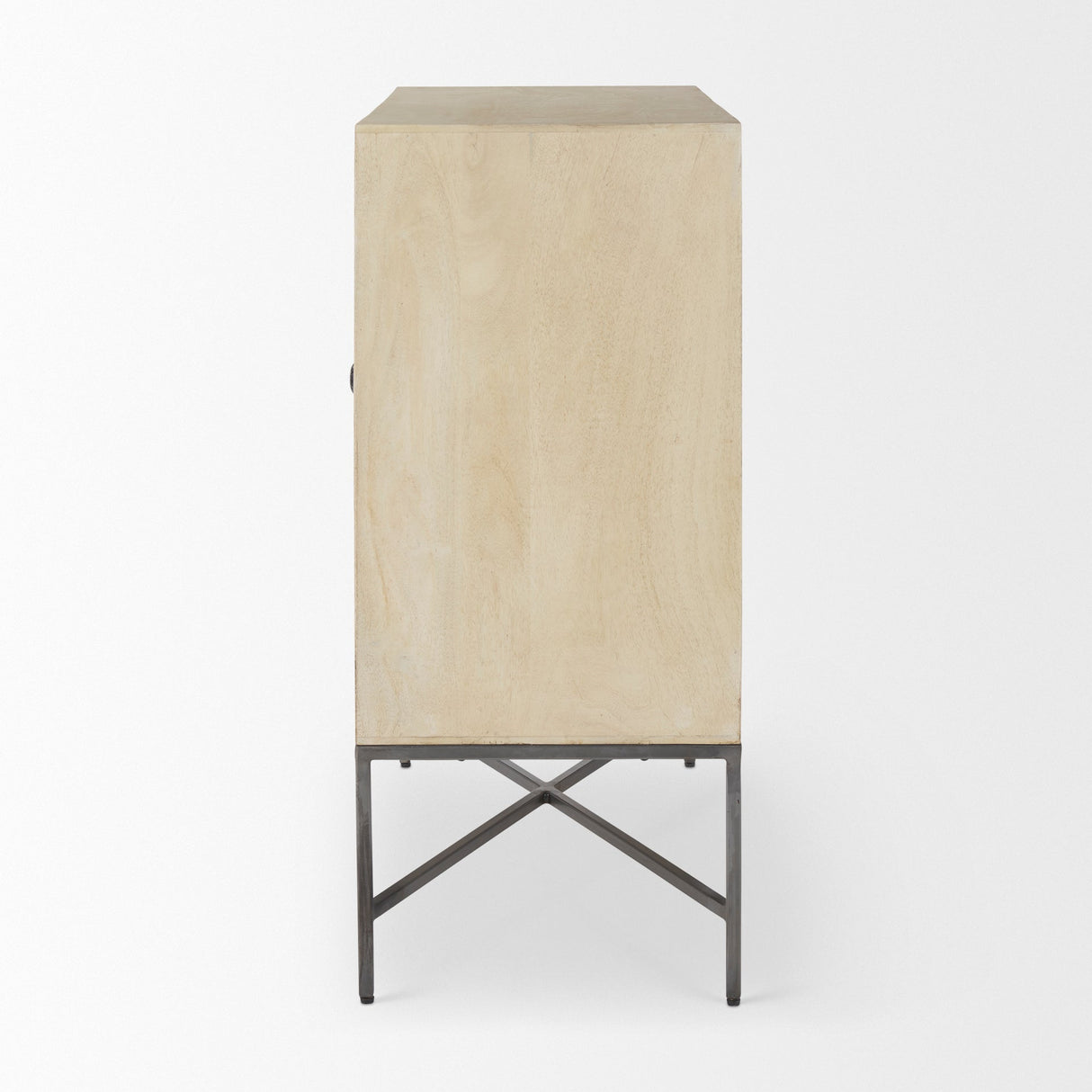 Hogarth 36.0L x 16.0W x 34.0H 2 Door Blonde Wood Accent Cabinet by Mercana at Eve Furniture