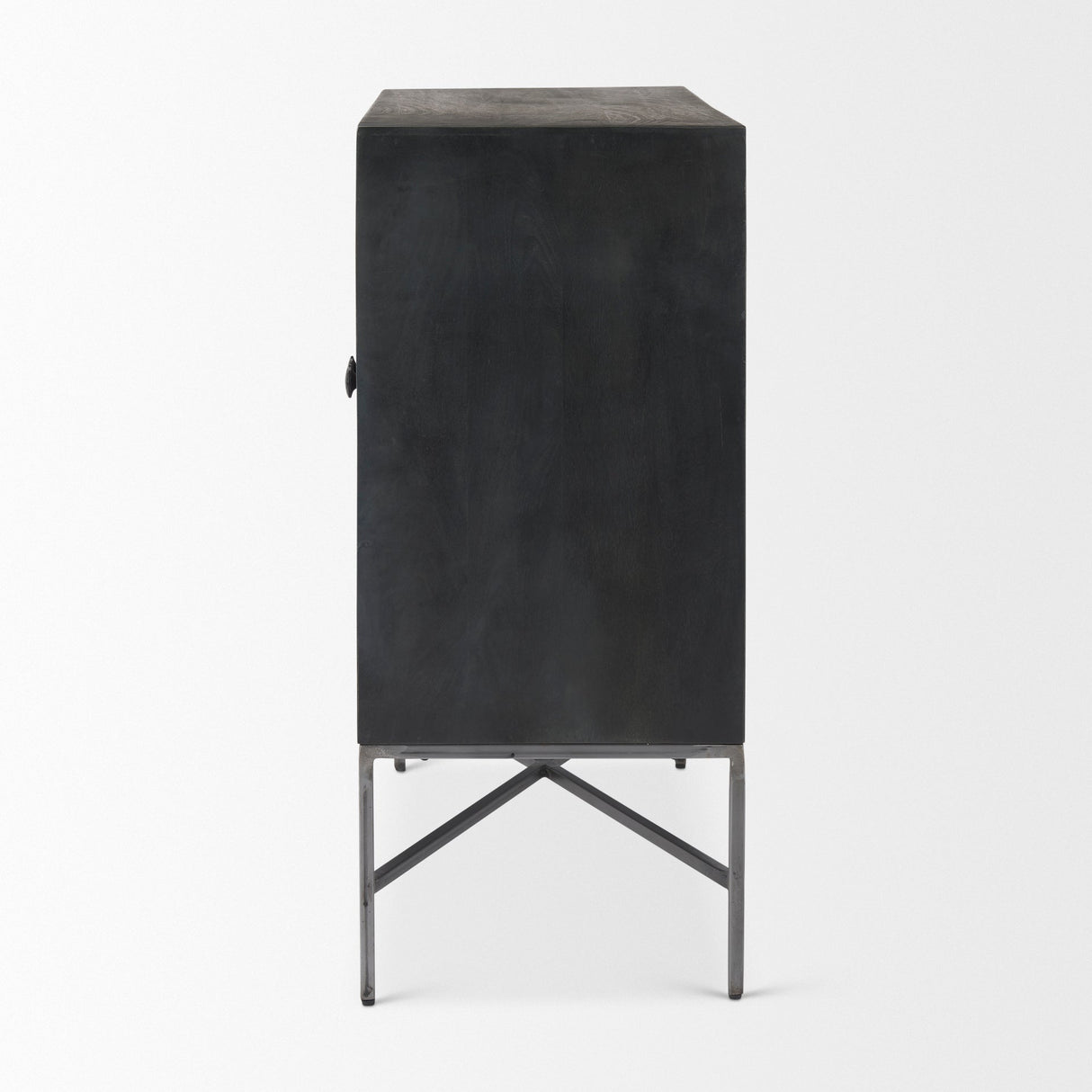 Hogarth 36.0L x 16.0W x 34.0H 2 Door Dark Accent Cabinet by Mercana at Eve Furniture