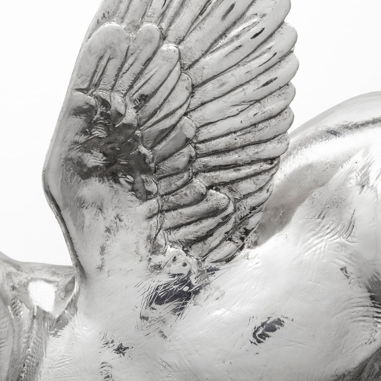 Hogbadi Set of 2 Silver Flying Pigs by Mercana at Eve Furniture